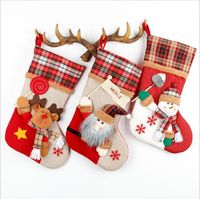 Wholesale Men s Socks Christmas Stocking Gift Bag Large Stereo Candy Day Decoration Scene Decoration1