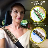 Wholesale Promotion Price DHL Free Sublimation Blank Neoprene Car Seat Belt Shoulder Pad Holder Cover for Thermal Transfer Printing DIY Custom