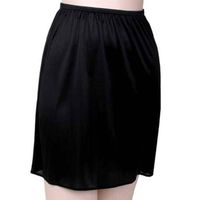 Wholesale Women s Panties Women Satin Half Slip Underskirt Petticoat Under Dress Mini Safety Skirt Female Loose Anti exposure Skirts