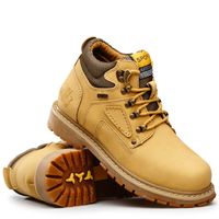 Wholesale Yellow Cat Leather Ankle Timber Casual land Work Boots Waterproof Bot Men Winter Shoes Big Size
