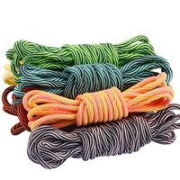 Wholesale 2021 New Shoelace Unisex Ropes Multicolor Waxed Round Cord Dress Shoe Laces Diy High Quality Solid Cm Colourful Shoelace