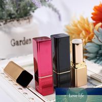 Wholesale Empty Aluminum Cosmetic Lipstick Tube Square Metal High Quality Lip Rouge Beauty Tool Empty Cosmetic Birthday Makeup