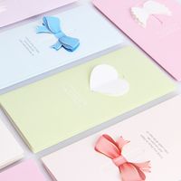 Wholesale Love Bow Greeting Card Creative Folding D Love Heart Gift Card Holiday Birthday Valentine Day Greeting Cards CCA2753