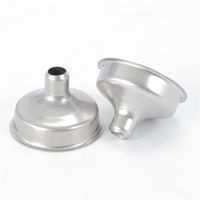 Wholesale Small Funnels Wine Pot Stainless Steel Prevention Spill Convenient Hopper Wide Mouth Infundibulum Kitchen Accessories zy K2