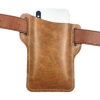 Wholesale Waist Bags Men Casual Brief Design Bag Leather Retro Fanny Pack Belt Bum Pouch For Women Travle Phone1