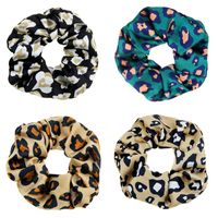 Wholesale Leopard Print Coiling Vintage Versatile Printing Elastics New Hair Band Accessories Temperament Woman Hairs Rope ys K2