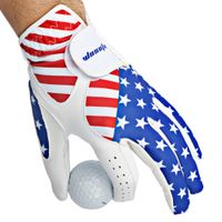 Wholesale Golf Gloves American Flag Men s Left Handed Antiskid ventilation Golf gloves