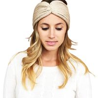 Wholesale Lady hat New women s Bohemian style hair band hand woven solid color headband is popular in winter Church