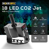 Wholesale MOKA LED Stage Cryo CO2 Smoke Jet Machine CO2 DMX Switchable Effect CO2 Jet Cannon Machine with Meters feet Hose LED Cryo Jets