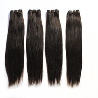 Wholesale 100 Human Hair Weft Brazilian Straight Bundle Hair Extensions B Black Brown Blonde Mix Lengths Brazilian Hair Weave quot quot