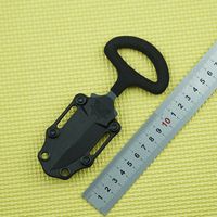 Wholesale BENCHMADE BM BKSN quot CBK Backup Sand Handle quot New CBK double edged tactical hand stab C steel K sheath butterfly knife