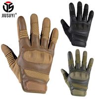 Wholesale Touchscreen Tactical Gloves PU Leather Full Finger Glove SWAT Airsoft Combat Army Military Paintball Shooting Gear Women Men