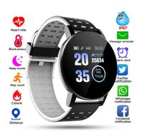 Wholesale 119Plus Bluetooth Smart Watch Men Blood Pressure Smartwatch Women Watch Sport Tracker WhatsApp For Android Ios PK B57 D13 M4