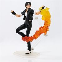 Wholesale NEW cm THE KING OF FIGHTERS kof Iori Yagami Kyo Kusanagi movable Action figure toys doll Christmas gift with box Y200421