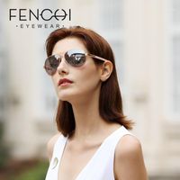 Wholesale Sunglasses FENCHI Pink Women Classic Rubber Driving Designer Shades Mirror Glasses Feminino1