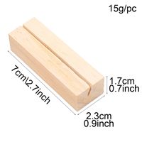 Wholesale Wooden Place Card Holder Base Name Card Table Numbers Holder Memo Picture Photo Holder For Wedding And Party N2
