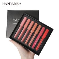 Wholesale 2020 Dropshipping New Handaiyan PC Matte Liquid Lipstick Set long lasting lip gloss different every day in stock