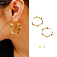 Wholesale Luxury Designer Jewelry Women Earrings Gold Hoop Sainless Steel Siver Rose Gold Stud Huggie Elegant Fashion Styles Hot Sale
