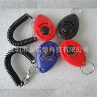 Wholesale Pet Dog Trainer ABS Teaching Tool Agility Aid Wrist Key Chain For Behavioral Training Supplies Button Click Sounder Portable sn M2