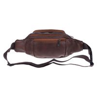 Wholesale Waist Bags Men s Vintage Leather Messenger Bag Pack Pouch Outdoor Hiking Motorcycle GD