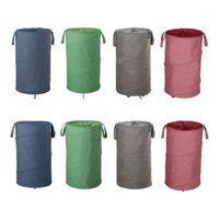 Wholesale Laundry Bags Y1QB Hamper Basket Four Wheels Dirty Clothing Baskets With Lid Oxford Cloth Handles For Bedroom Toys Storage