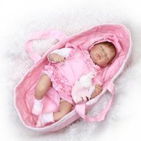 Wholesale 55cm inch Reborn dolls soft silicone vinyl newborn doll sleeping girl play house toys gift for girls