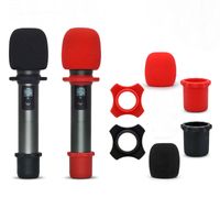 Wholesale Anti Slip Microphone Protection Soft Silicone Skid Proof Mic Anti slip Base Non skid Rolling KTV Replacement Mic Accessories