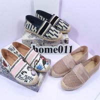 Wholesale Casual Women Shoes Espadrilles sandal Summer Designers ladies flat Half Slippers fashion woman Loafers Fisherman canvas Shoe high quality charms womens sneakers