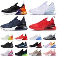 Wholesale 270 mens womens running shoes Cotton Fabric triple black white red s Bred Be True BARELY ROSE Navy Blue Cool Grey Dusty Cactus men women trainers Sports Trainers