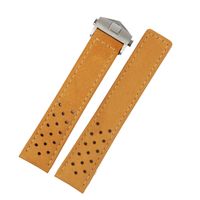 Wholesale 20 mm Real Calf Leather Grey Suede Strap VINTAGE Replacement Wrist Watchbands Leather Watch Strap Belt For Tag
