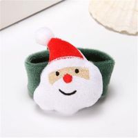 Wholesale Christmas Decorations Patting Circle Bracelet Watch Xmas Children Gifts Santa Claus Hat Deer Year Party Toy Wrist Decoration1