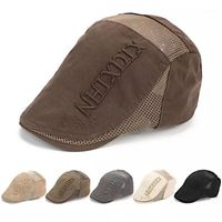 Wholesale Men Adjustable Hats Mesh Visor Fashion Wear Resistance Gift Casual Dome Sweat Absorbent Outdoor Beret Letter Pattern Embroidery1