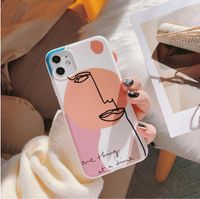 Wholesale Art Retro Abstract Geometry Phone Case For iPhone Por Max X Xs Max Xr Puls S Puls Cases Cute Soft Silicone Cover