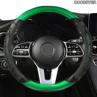 Wholesale Steering Wheel Covers DOODRYER Carbon Fiber Leather Car Cover For Isuzu D Max Trooper Rodeo Mux Ertiga APV Ignis Edition SX4