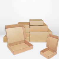 Wholesale Kraft Paper Box Brown Post Craft Pack Boxes Packaging Storage Kraft Paper Boxes Mailing Box