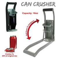 Wholesale 16 Ounces Heavy Duty Can Crusher Smasher Soda Beer Cola Budweiser Recycling Tool Home Dispensing Can Crusher Bottle Opener