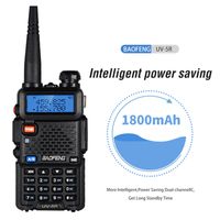 Wholesale BaoFeng UV R UV5R Walkie Talkie Dual Band Mhz Mhz Two Way Radio Transceiver with mAH Battery free earphone BF UV5R