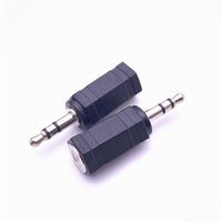 Wholesale 3 mm Male to mm Female Connectors Stereo Audio MIC Plug Adapter Mini Jack Converter Adapters