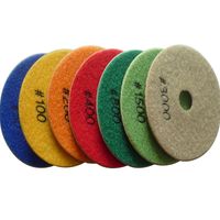 Wholesale 5pcs wet flexible diamond polishing pads quot x22mm hole grinding pads for polishing marble granite floor and gemstone