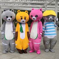 Wholesale Funny Teddy Bear Mascot Costume Anime Costumes Birthday Party