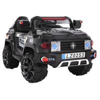 Wholesale US STOCK Kids Ride on SUV Car with Remote Control V Battery Powered Electric Police Car Black Christmas Gifts