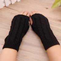 Wholesale Five Fingers Gloves Fashion Women s Winter Knitted Stretch Fingerless Keep Warm Riding With Mobile Phone Touch Screen Creative Gift