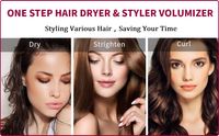 Wholesale One Step Hair Dryer Volumizer in Brush Blow Dryer Styler for Rotating Straightening Curling Negative Ion Ceramic Blow Dryer hot