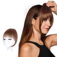 Wholesale Clip in Bangs Human Hair Bangs Extensions for Women Clip on Real Hair Nice Natural Flat Neat Bangs