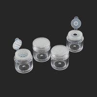 Wholesale 5g Loose Powder Jar with holes Nail Powder Bottle Glitter Bottle Transparent Cosmetic Container HHA1676