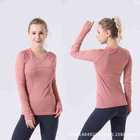Wholesale Women s T shirt Yoga long sleeve running swiftly tech top sports breathable Fitns Yoga suit