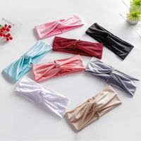 Wholesale Solid Color Headbands for Women Workout Running Yoga Sports Wide Turban Head Wrap Thick Fashion Hair Accessories