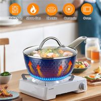 Wholesale US stock Induction Saucepan Pots with Lid cm L Milk Pan Non Stick Aluminum Ceramic Coating Cooking Pot PFOA Free with Stainless Steel a49