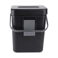 Wholesale Waste Bins pc Home Garbage Recycling Container Wall mounted Trash Can Storage Bin