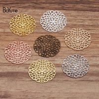 Wholesale BoYuTe Pieces MM Metal Brass Filigree Flower Materials Diy Hand Made Jewelry Findings Components